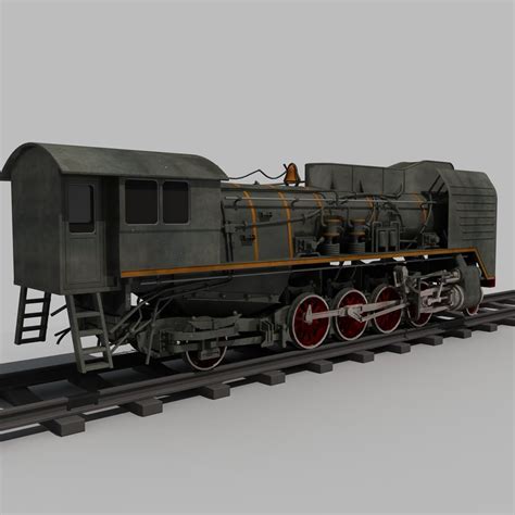 Old Steam Train 3d Model Cgtrader