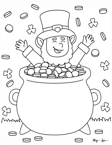 Leprechaun Coloring Pages Skip To My Lou Coloring Library