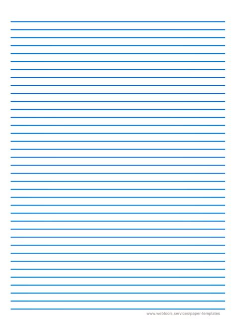 Webtools Medium Ruled Paper With Blue Lines