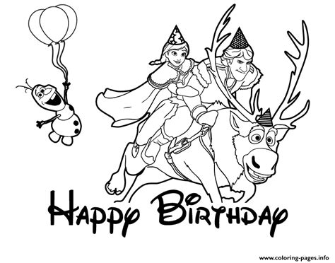 Print frozen coloring pages for free and color our frozen coloring! Frozen Characters Birthday Colouring Page Coloring Pages ...