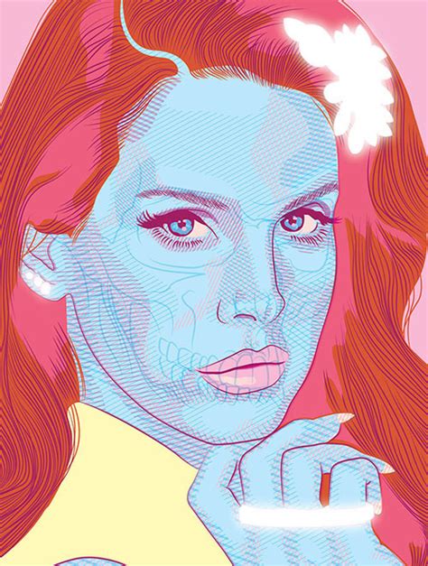 Lana Del Rey Pop Art Wpap Style Digital Art By Yendri Hafidz Pixels