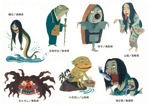 日本の妖怪をたくさん描きました。 後藤範行 【東京イラストレーターズ・ソサエティ（tis）】tokyo Illustrators Society