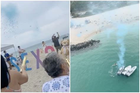 miami gender reveal party criticized for polluting beach miami new times