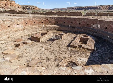 Looking Into One Of The Ancient Kivas At The Chetro Ketl Great House