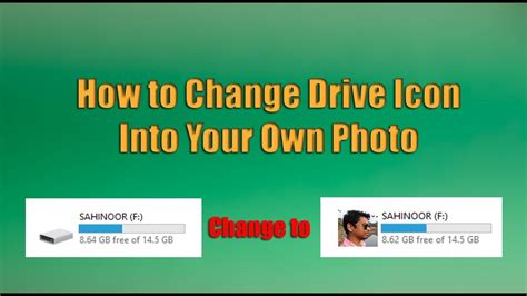 How To Change Drive Icon Into Your Own Photo Change Usb Pen Drive Icon