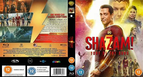 Shazam Fury Of The Gods 2023 R2 Uk Blu Ray Cover And Labels