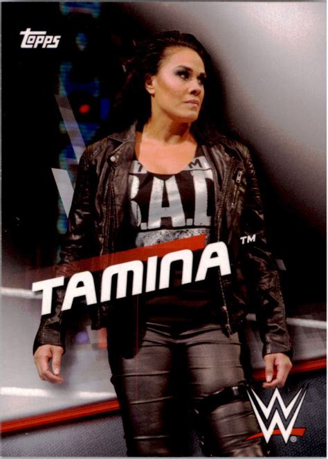 2016 Wwe Divas Revolution Wrestling Topps Tamina No36 Pro