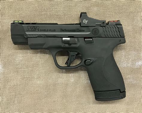 New Smith And Wesson Mandp9 Shield Plus Performance Center In 9mm 375″ Barrel W Crimson Trace Red