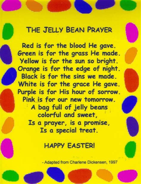 We recall how your son gathered with his disciples. Jelly bean prayer | Easter party, Easter fun, Easter time