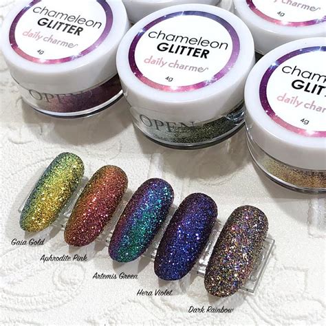 Chameleon Color Shifting Fine Glitter 5 Colors Daily Charme