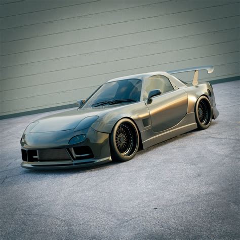 Mazda RX 7 FD Spirit R Modified Model TurboSquid 2046278