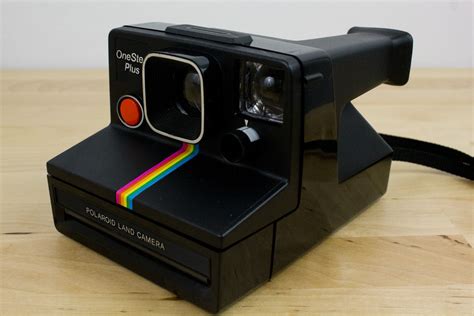 Vintage Polaroid Onestep Plus Instant Film Land Camera Rainbow Stripe