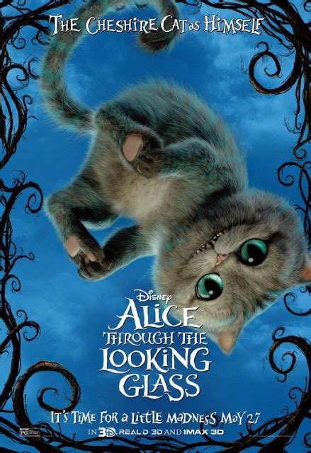 nuevo póster de alicia a través del espejo centrado en el gato de cheshire no es cine todo