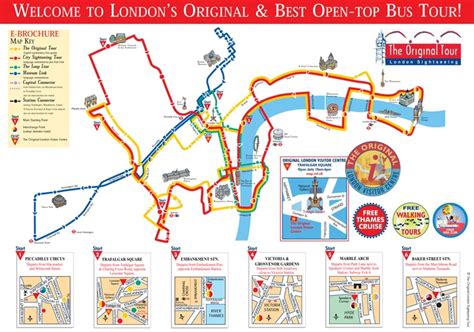 Double Decker Bus Tour To See It All In 24 Hours London Tours Map