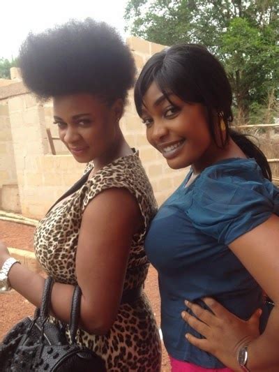 Cameroonian Actress Brunhilda Njua Exposes Boobs On Nollywood Movie Set