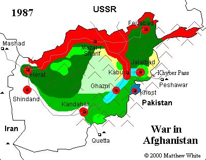 Instead, a violent jihad in the country and abroad only gained force, eventually leading to the islamic fundamentalist political and military organization taliban's control over most of the territory of afghanistan in the late 1990s. Map of the War in Afghanistan