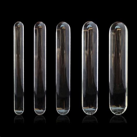 Cylinder Glass Dildo Big Huge Large Glassware Penis Crystal Anal Plug