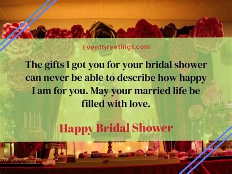 25 Sweet Bridal Shower Wishes And Messages Events Greetings