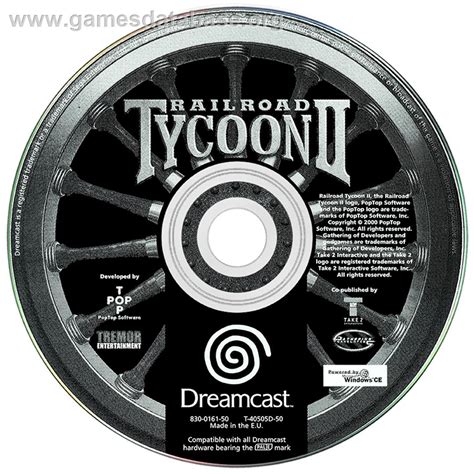 Railroad Tycoon Ii Gold Edition Sega Dreamcast Artwork Disc