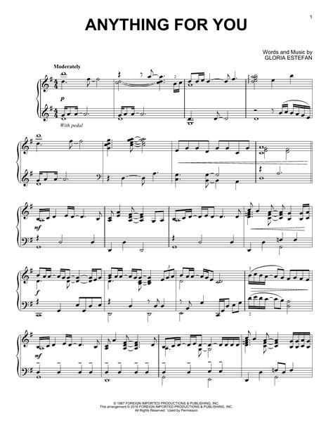 Anything For You | Sheet Music Direct