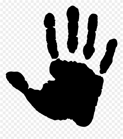 Handprint Clipart Right Handprint Right Transparent Free For Download