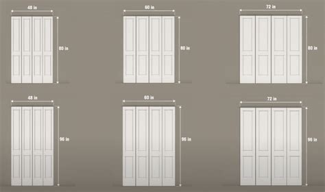 Bifold Doors Door Size Chart Nominal Size Actual Size Bifold Door