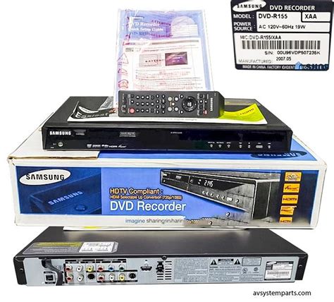 Samsung Dvd R155 Dvd Recorder Digital Hdmi Player