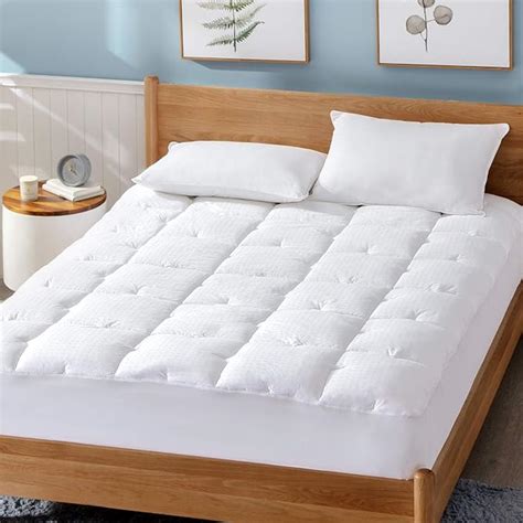 Bedsure Cotton Queen Mattress Pad Upgraded Thick Breathable Quilted