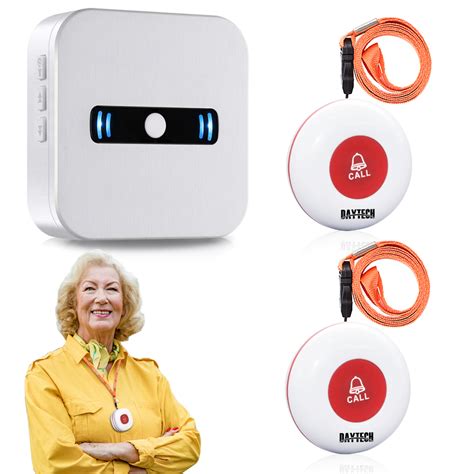 Daytech Caregiver Pagers Wireless Call Button System For Elderly Patient Personal Wireless