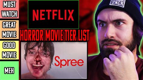 Scariest Horror Movies On Netflix Right Now Tier List Youtube