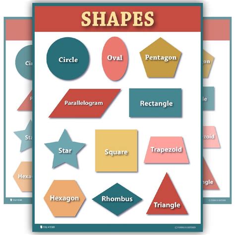 Learning Shapes Preschool Chart - Young N' Refined