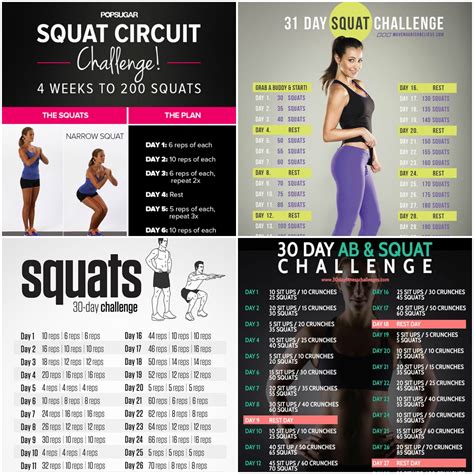 top 7 squat workout challenge to tone up your butt