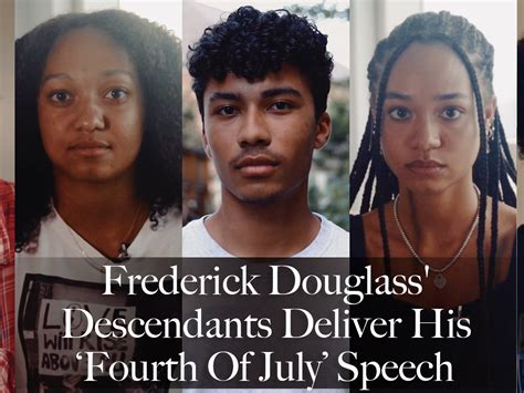 Video Frederick Douglass Descendants Deliver His Fourth Of July Speech Ncpr News
