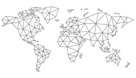 Polygonal World Map Vector Art Icons And Graphics For Free Download