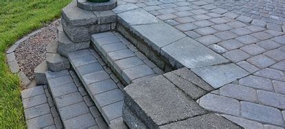 If using limestone paver base, use a garden hose to lightly wet the material. How to Build Paver Patio Steps | DoItYourself.com