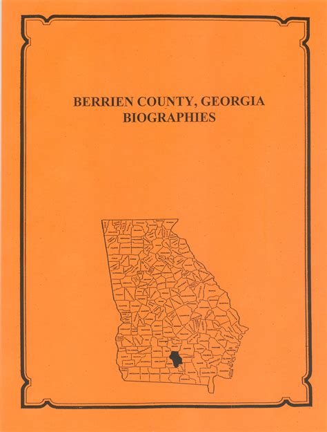 Berrien County Georgia History And Biographies Mountain Press And