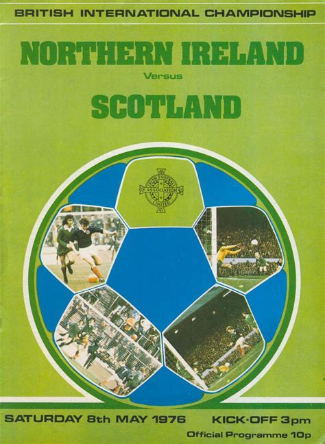 Northern Ireland V Scotland 1976 Football Programme Football