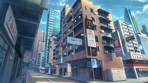 Surreal Rooftop Anime City Anime Scenery Anime Scenery Wallpaper Images