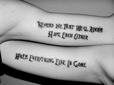 The lyrics in the bios are different. I like this song, good lyrics | Friend tattoos, Matching ...