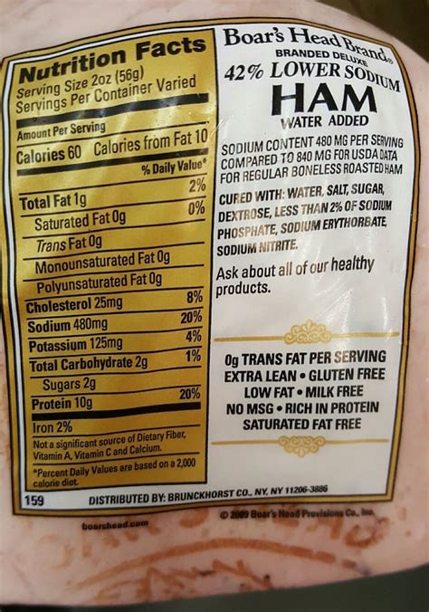 Low Sodium Turkey Deli Meat Nutrition Facts Nutrition Ftempo