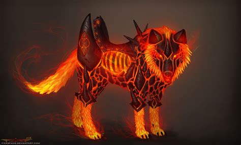Artstation Fire Wolf Concept