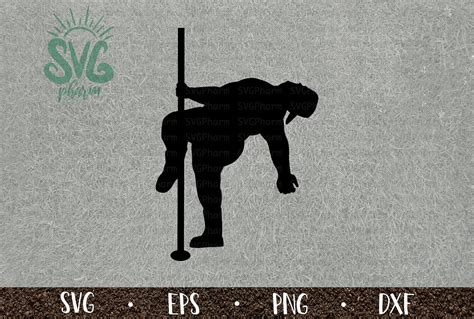 Men Dance For Biscuits And Gravy Svg Man Pole Dancing Pose Png Dxf