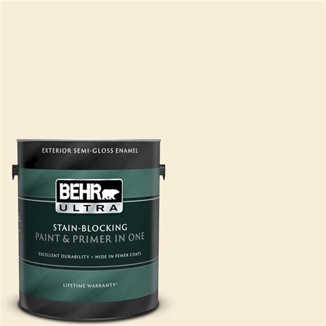 BEHR ULTRA 1 Gal PPU6 09 Polished Pearl Semi Gloss Enamel Exterior