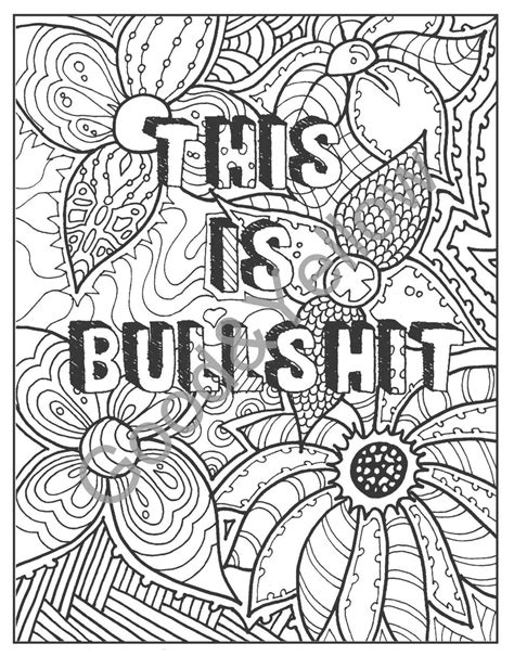Adults Only Free Printable Free Swear Word Coloring Pages For Adults