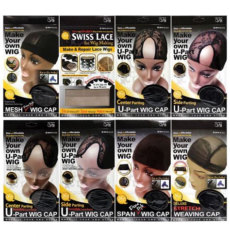 Qfitt Make Your Own Wig Cap U Part Wig Cap Weaving Cap Swiss Lace Net5011~5027 U Part Wig