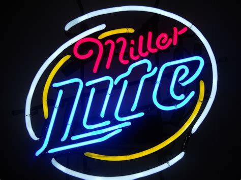 Miller Lite Neon Bar Sign