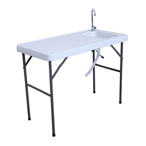 Plastic Hdpe Bbq Fish Washing Table With Sink And Faucet China