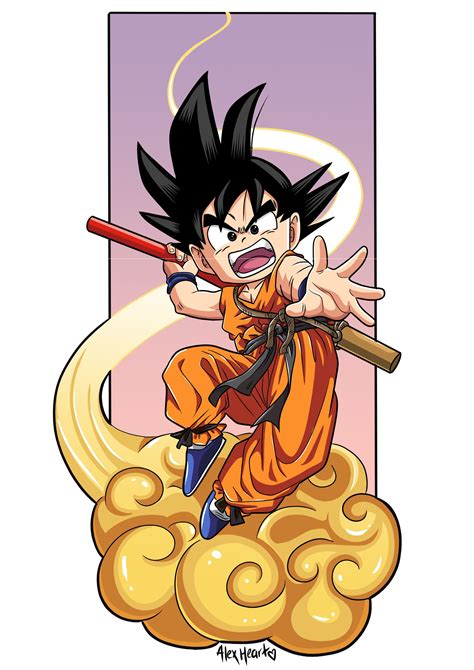 Dragon Ball Z Poster Goku On Nimbus