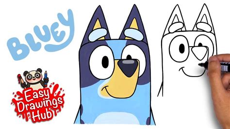 How To Draw Bluey In 4 Minutes Easy Drawing Youtube