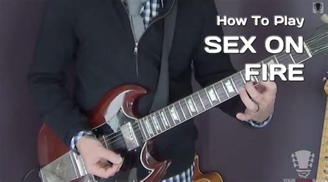 Sex On Fire By Kings Of Leon Electric Guitar Lesson The Guitar Tutorial
